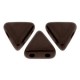 Cuentas de vidrio Kheops® par Puca® - Pastel brown-bronze 02010/25036